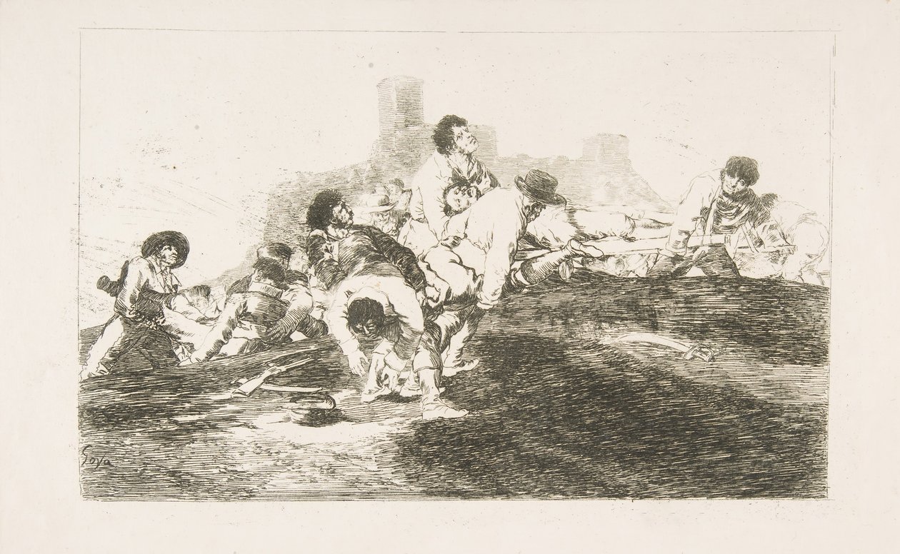 Plade 24 fra The Disasters of War Los Desastres de la Guerra: De kan stadig være af u..., 1810. af Francisco de Goya
