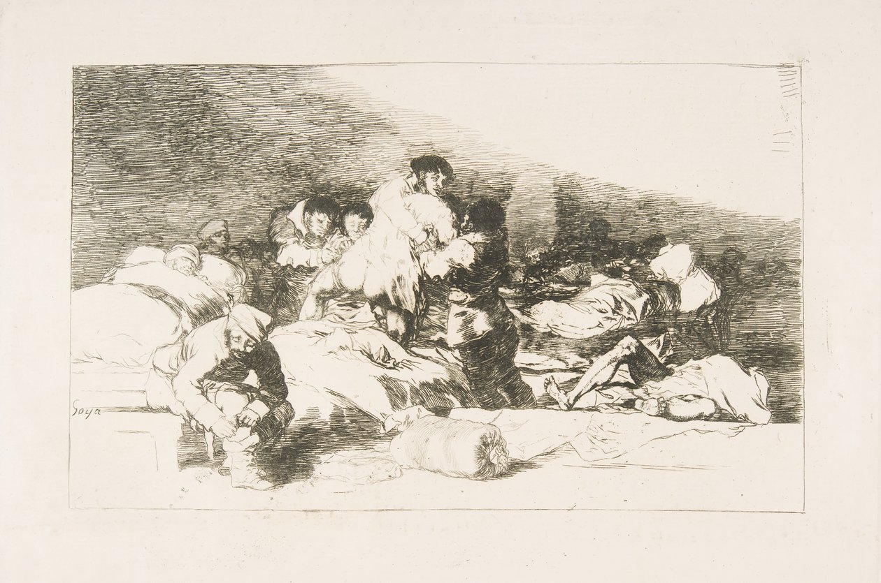Plade 25 fra The Disasters of War The Disasters of War: Disse også. Også e..., 1810. af Francisco de Goya