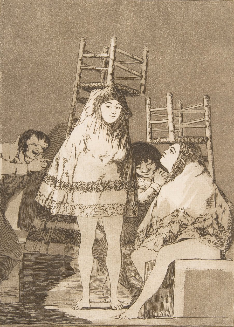 Plade 26 fra Los Caprichos: De har allerede fået en plads De har allerede fået en plads., 1799. af Francisco de Goya