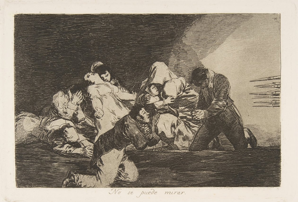 Plade 26 fra The Disasters of War Los Desastres de la Guerra: One..., 1810-20, udgivet 1863. af Francisco de Goya