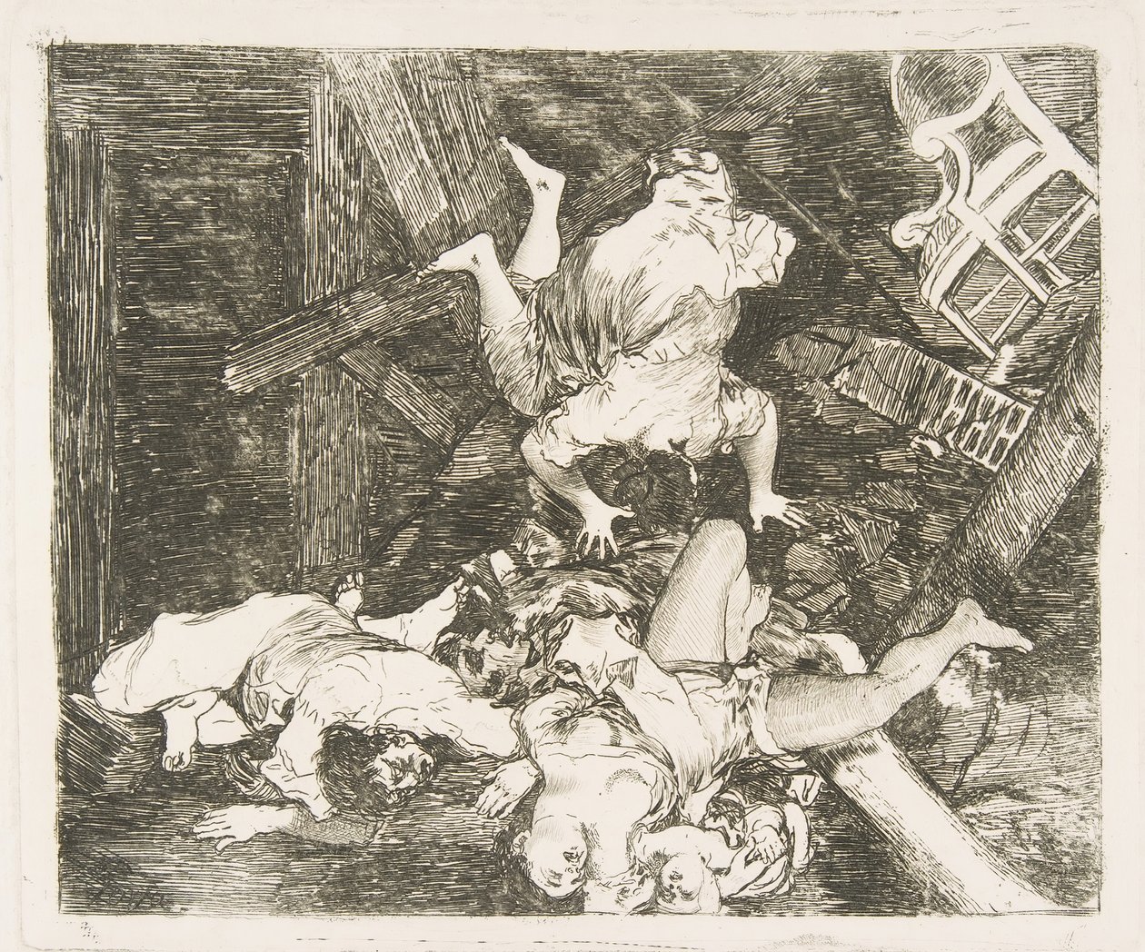 Plade 30 fra The Disasters of War The Disasters of War: Ravages of War. St..., 1810. af Francisco de Goya