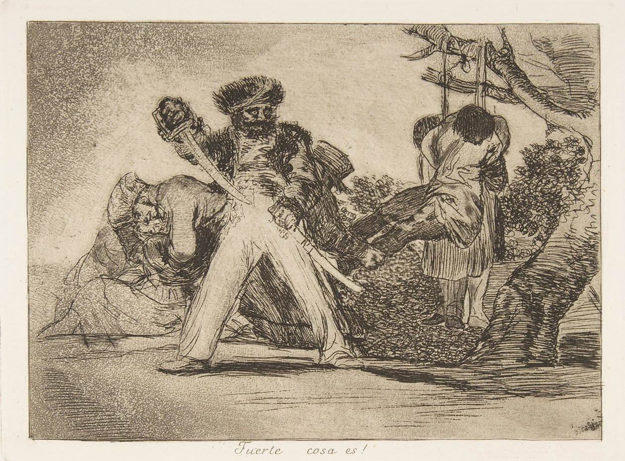 Plade 31 fra The Disasters of War Los Desastres de la Guerra: That..., 1810 udgivet 1863. af Francisco de Goya
