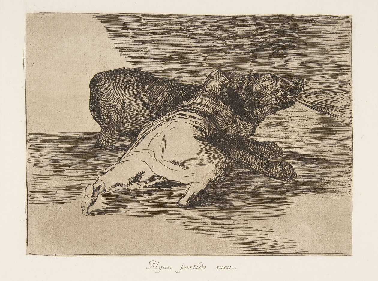 Plade 40 fra The Disasters of War Los Desastres de La Guerra: He ge..., 1810 udgivet 1863. af Francisco de Goya
