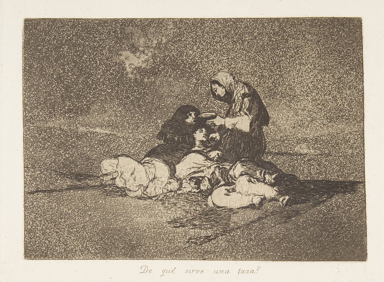Plade 59 fra The Disasters of War Los Desastres de la Guerra: Wh..., 1811-12 udgivet 1863. af Francisco de Goya