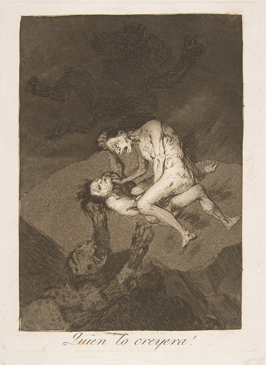 Tavle 62 fra Los Caprichos: Hvem ville have troet det Quien lo creyera!, 1799. af Francisco de Goya
