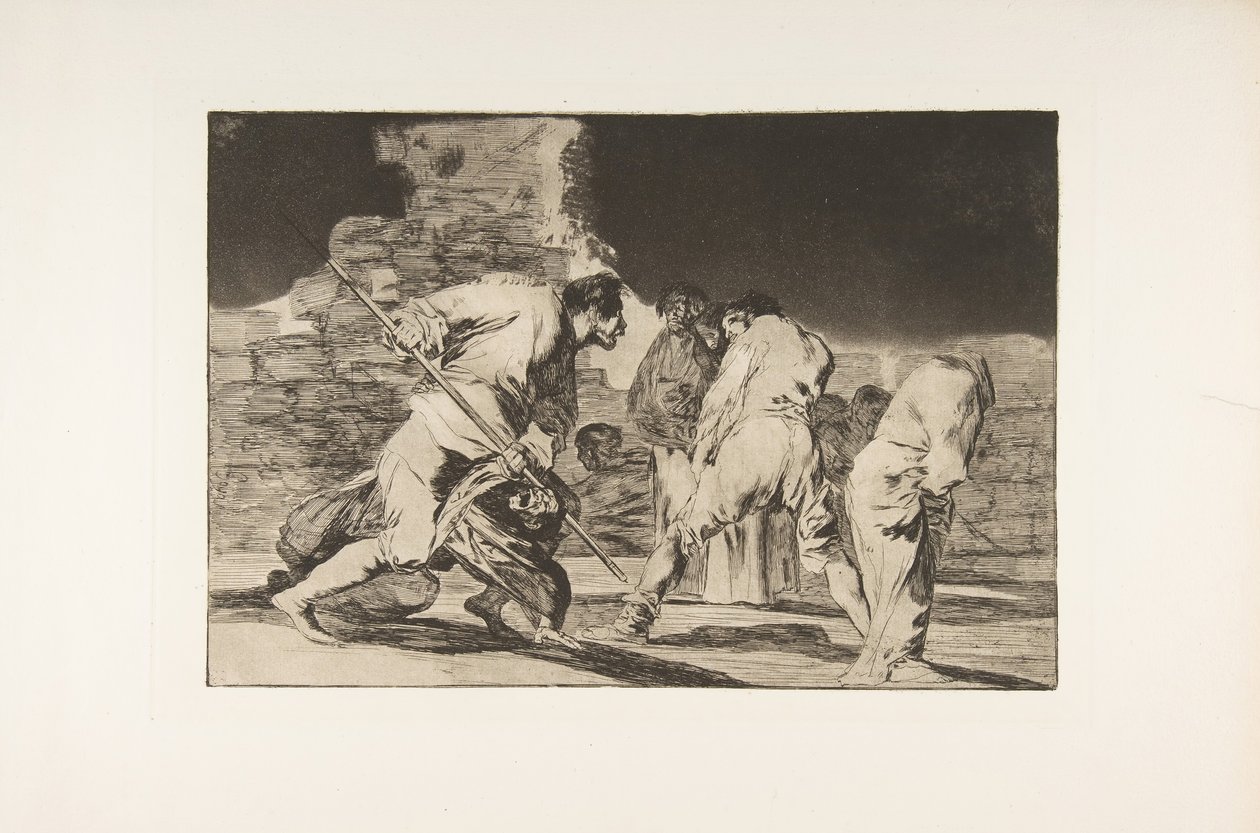 Plade 6 fra Disparates: Det er fantastisk - og vi blev skabt af Gud, ca. 1816-23 udgivet 1864. af Francisco de Goya