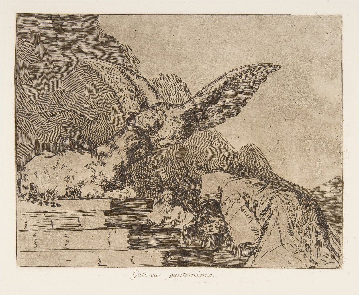 Plade 73 fra The Disasters of War Los Desastres de la Guerra..., efter 1814-15 udgivet 1863. af Francisco de Goya