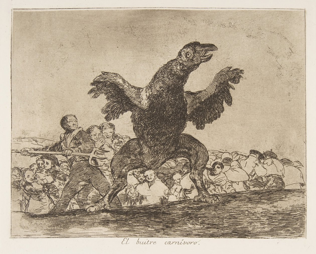 Plade 76 fra The Disasters of War Los Desastres de la Guerra..., efter 1814-15 udgivet 1863. af Francisco de Goya