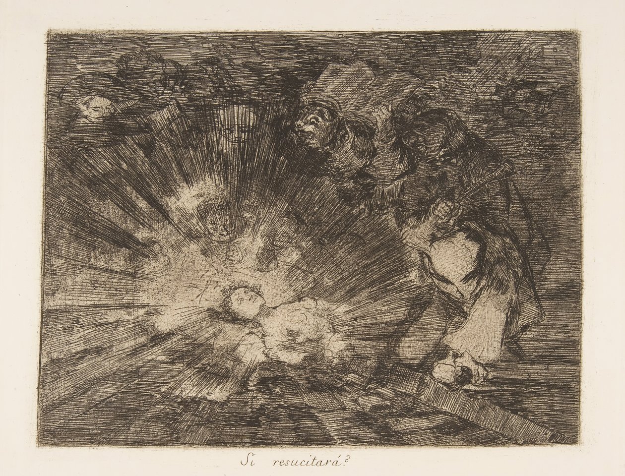 Plade 80 fra The Disasters of War Los Desastres de la Guerra: Wil..., 1810-20, udgivet 1863. af Francisco de Goya