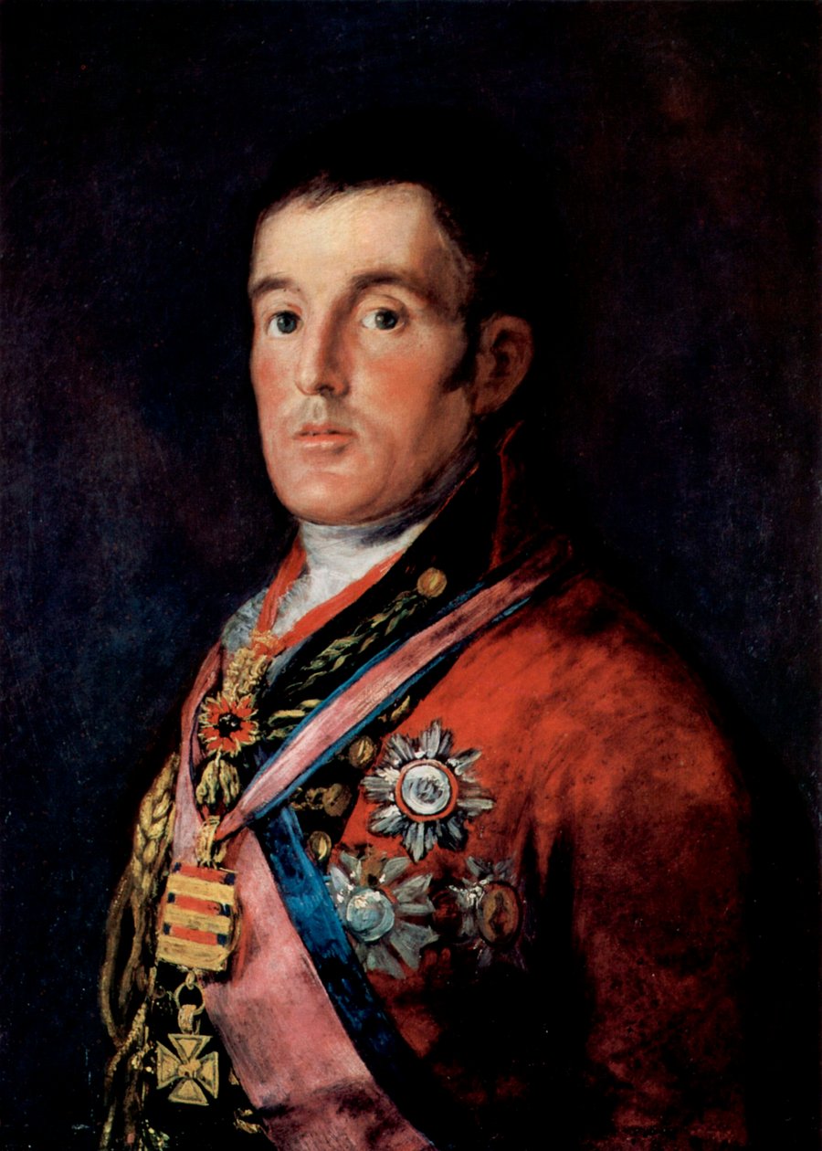Portræt af feltmarskal Arthur Wellesley, 1. hertug af Wellington, c1814. af Francisco de Goya