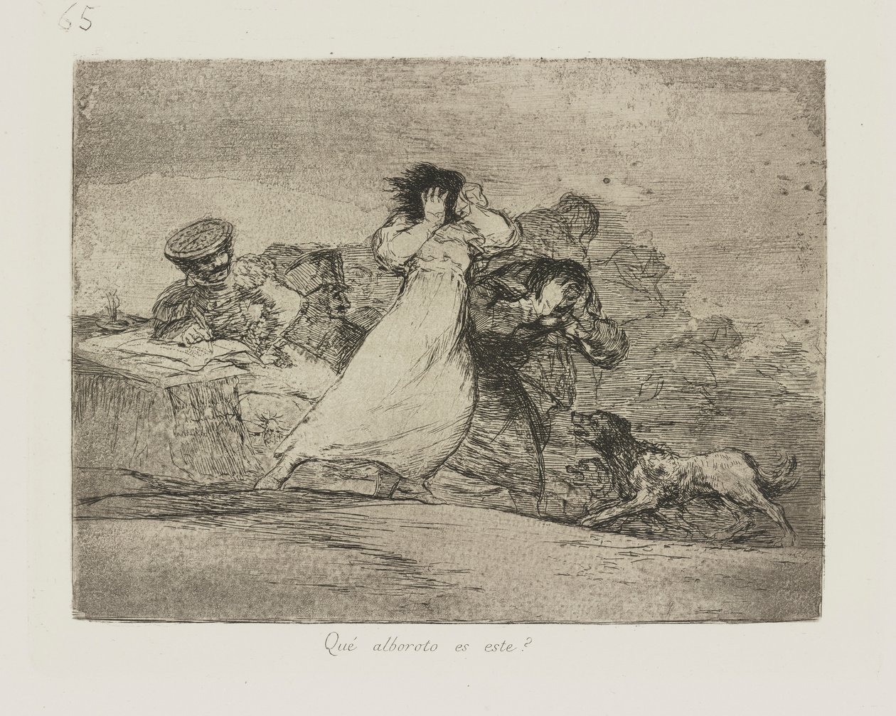 At? er det optøjer? (What Is This Hubbub?), pl. 65 fra serien The Disasters of War af Francisco de Goya