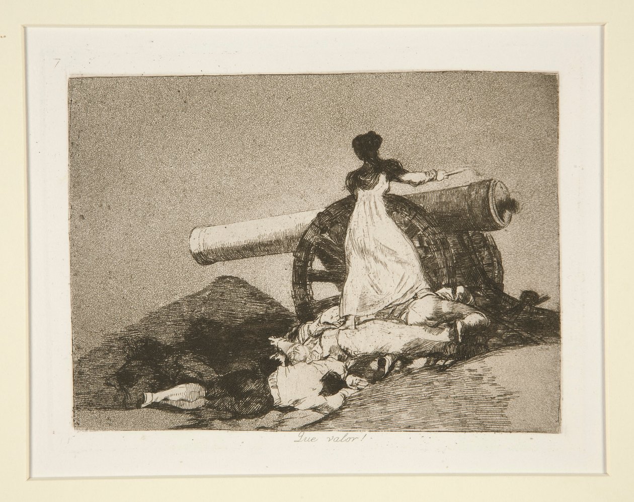 Hvilken værdi! (Hvilket Mod!), pl. 7 fra The Disasters of War af Francisco de Goya