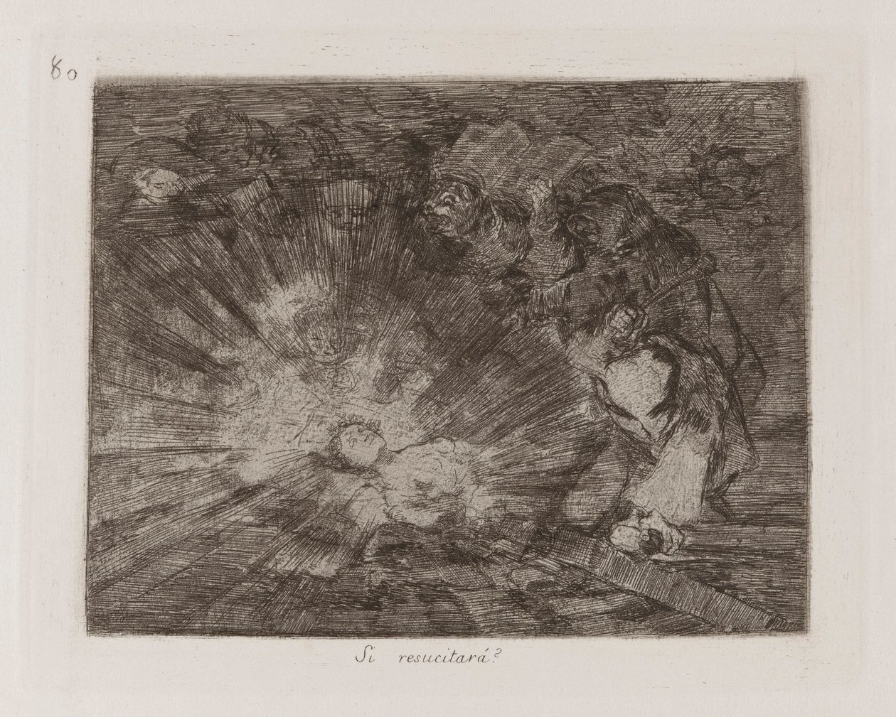 hvis genopstå?? (Will She Rise Again?), Plade 80 fra The Disasters of War af Francisco de Goya