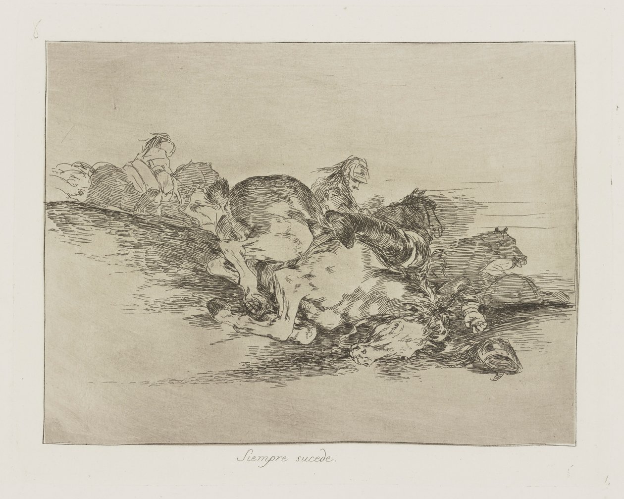 Det sker altid. (Det sker altid.), pl. 8 fra serien The Disasters of War af Francisco de Goya
