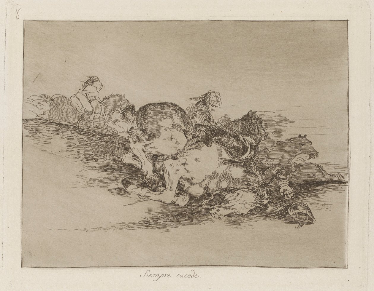Det sker altid (It Always Happens), pl. 8 fra serien The Disasters of War af Francisco de Goya