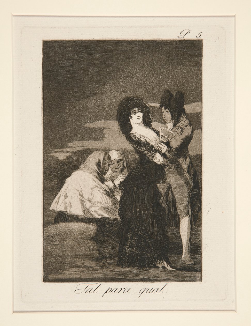 Tal para qual (To ens), pl. 5 fra Los caprichos af Francisco de Goya