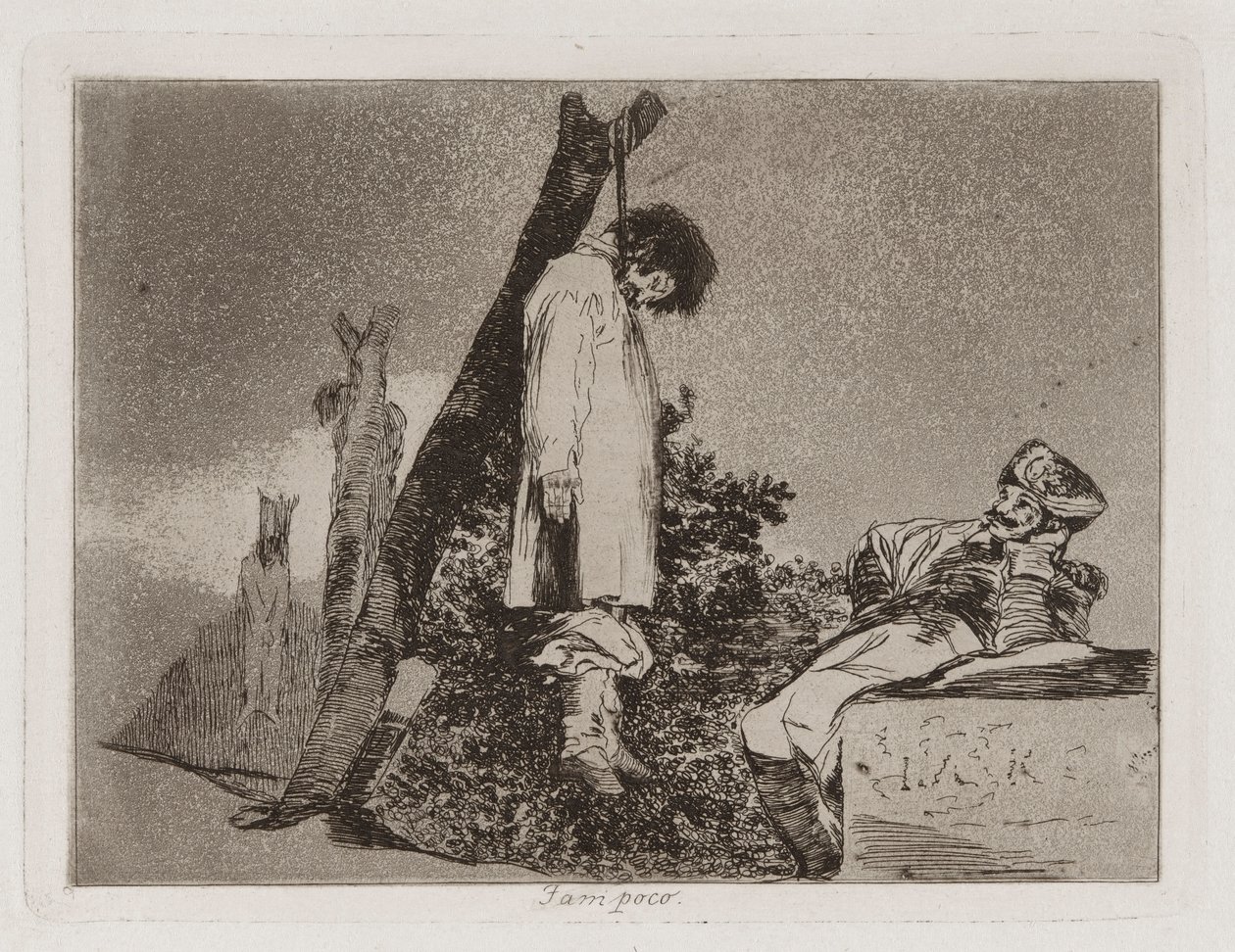 Heller ikke (Ikke [i dette tilfælde]) Plade 36 fra The Disasters of War af Francisco de Goya