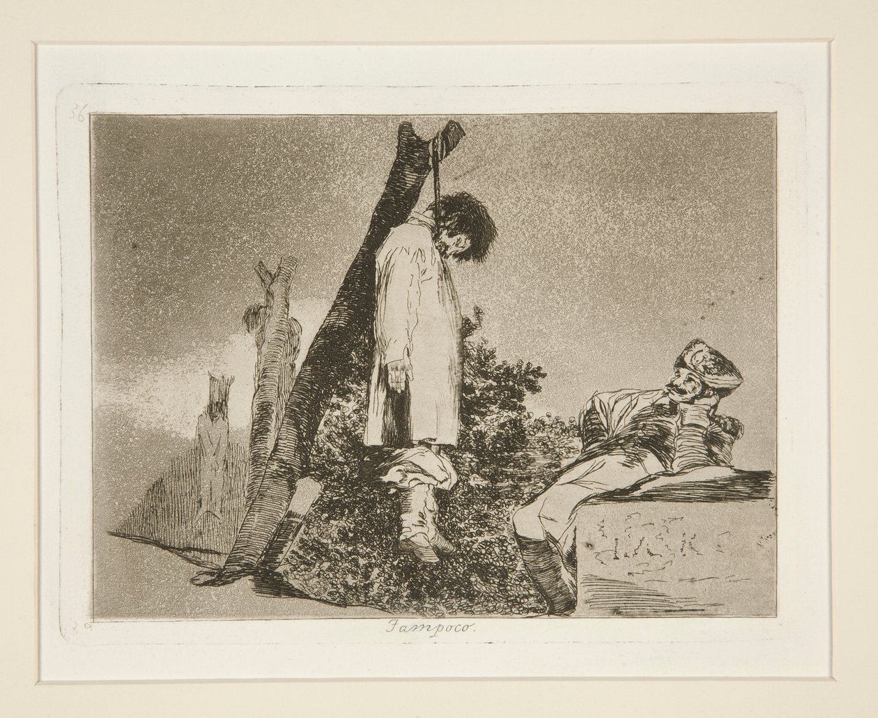 Hverken (heller ikke [i dette tilfælde]), pl. 36 fra The Disasters of War af Francisco de Goya