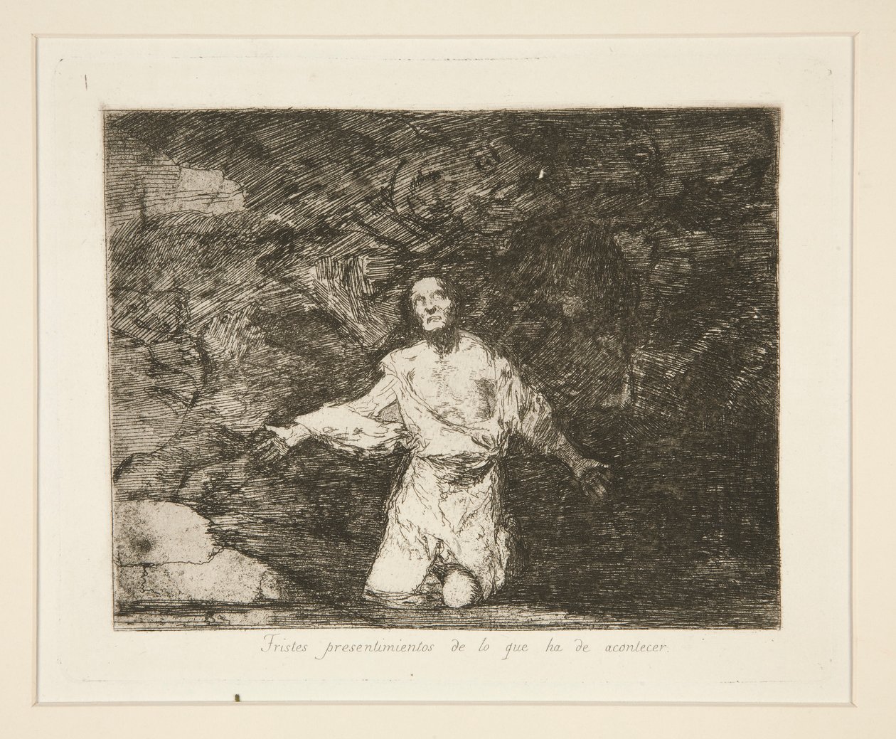 Triste forvarsler om, hvad der skal ske, pl. 1 fra The Disasters of War af Francisco de Goya