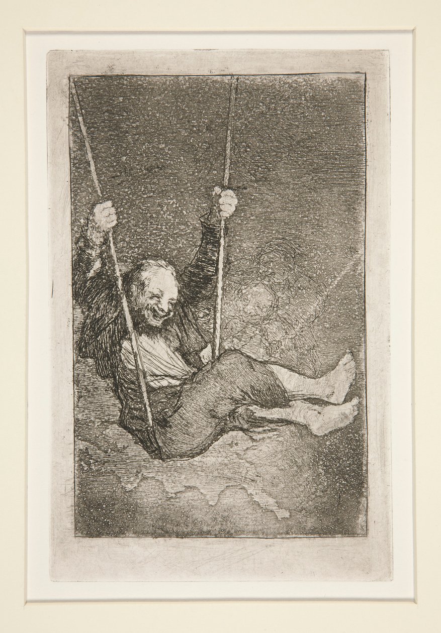 Gammel mand på gynge af Francisco de Goya
