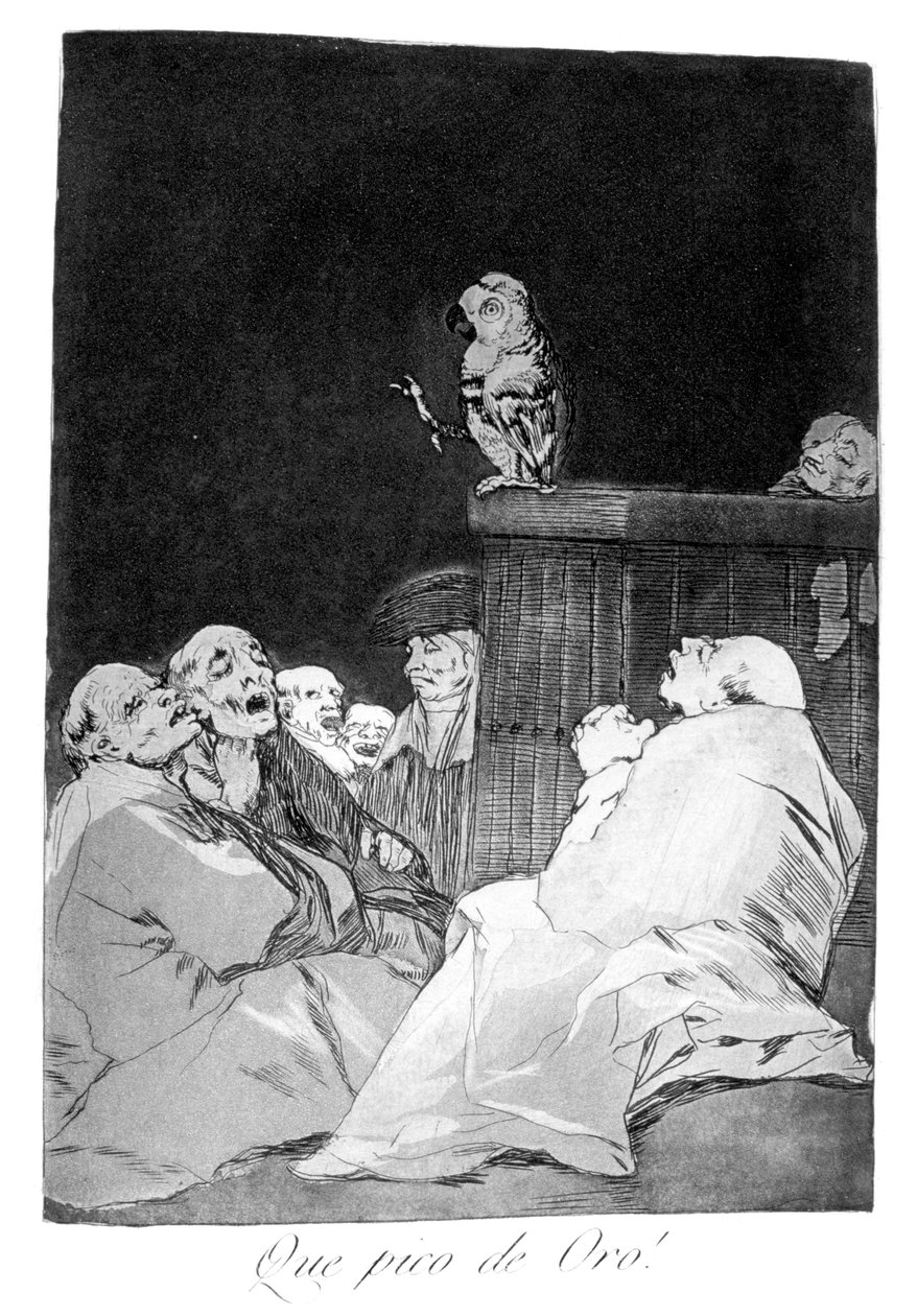 Sikke et gyldent næb!, 1799 af Francisco de Goya