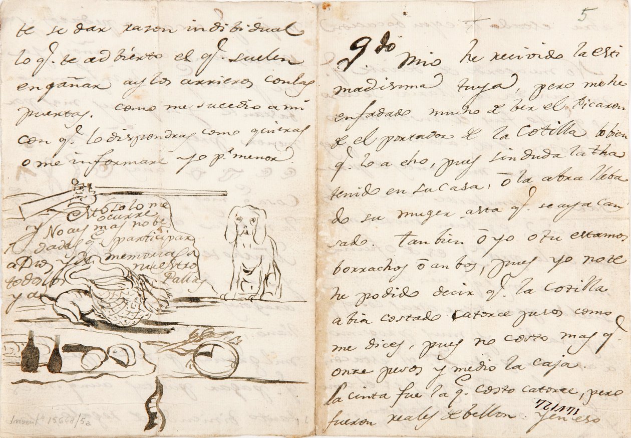 Brev til Martín Zapater af Francisco de Goya