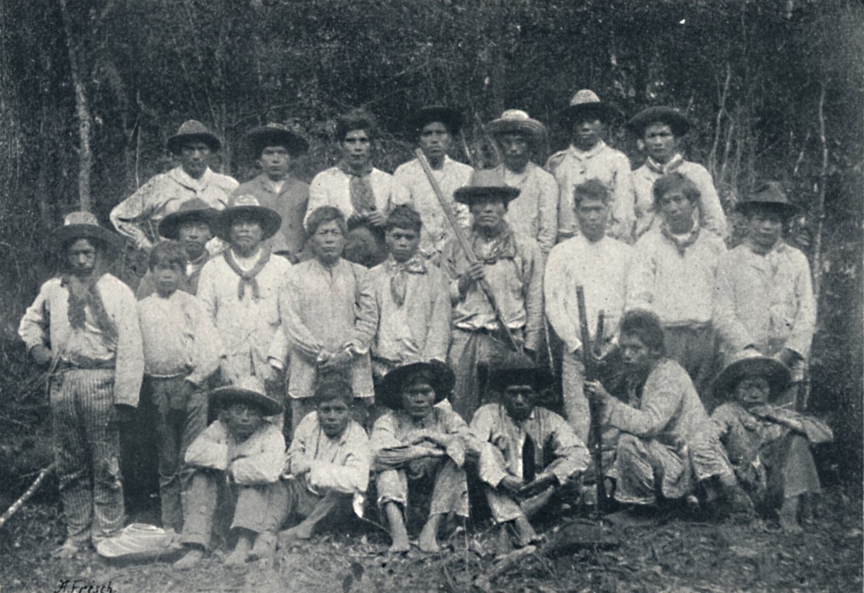 Guarani-indianere, 1895 af Francisco Henszler