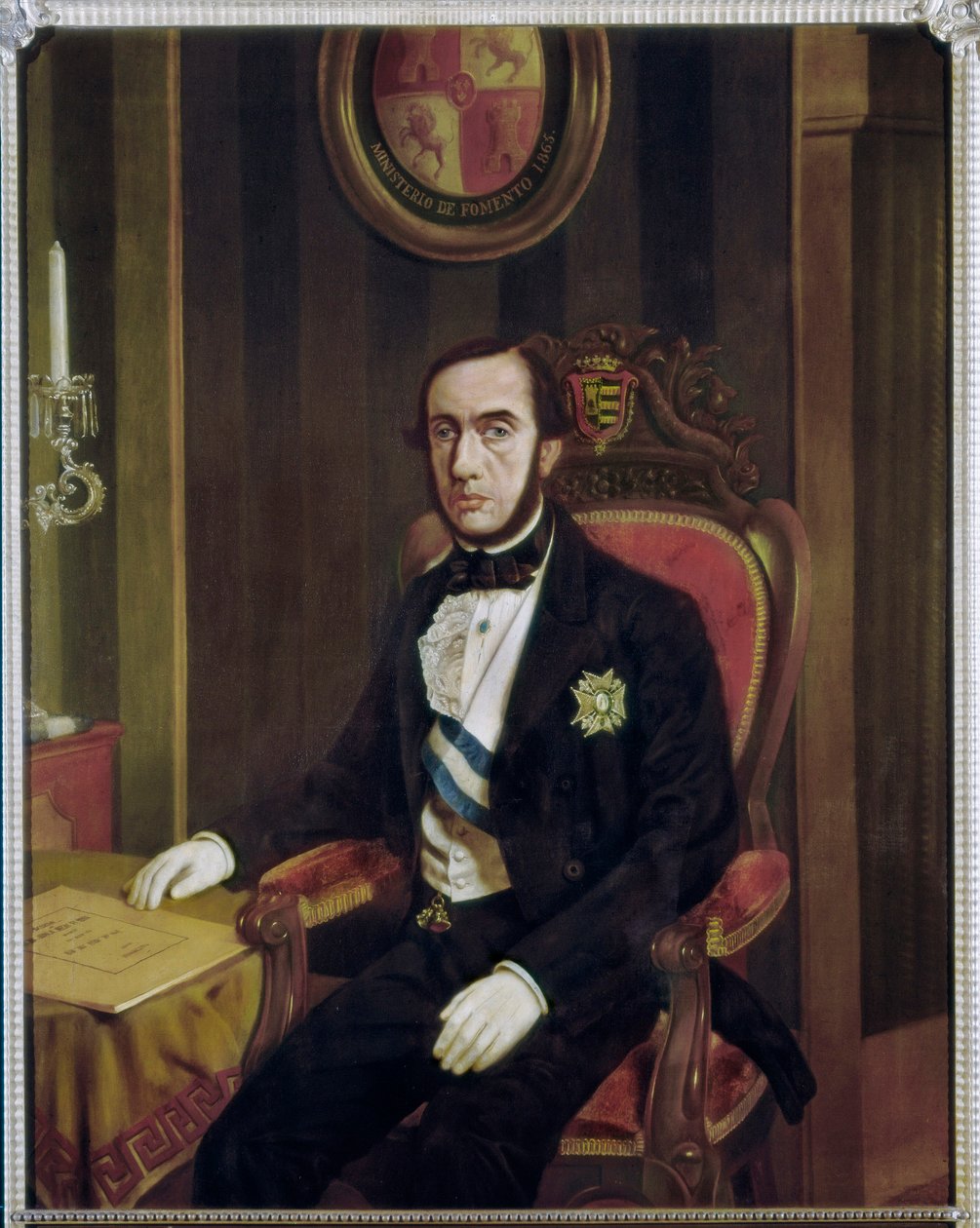 Portræt af Antonio ALCALA GALIANO af Francisco Javier de Urrutia