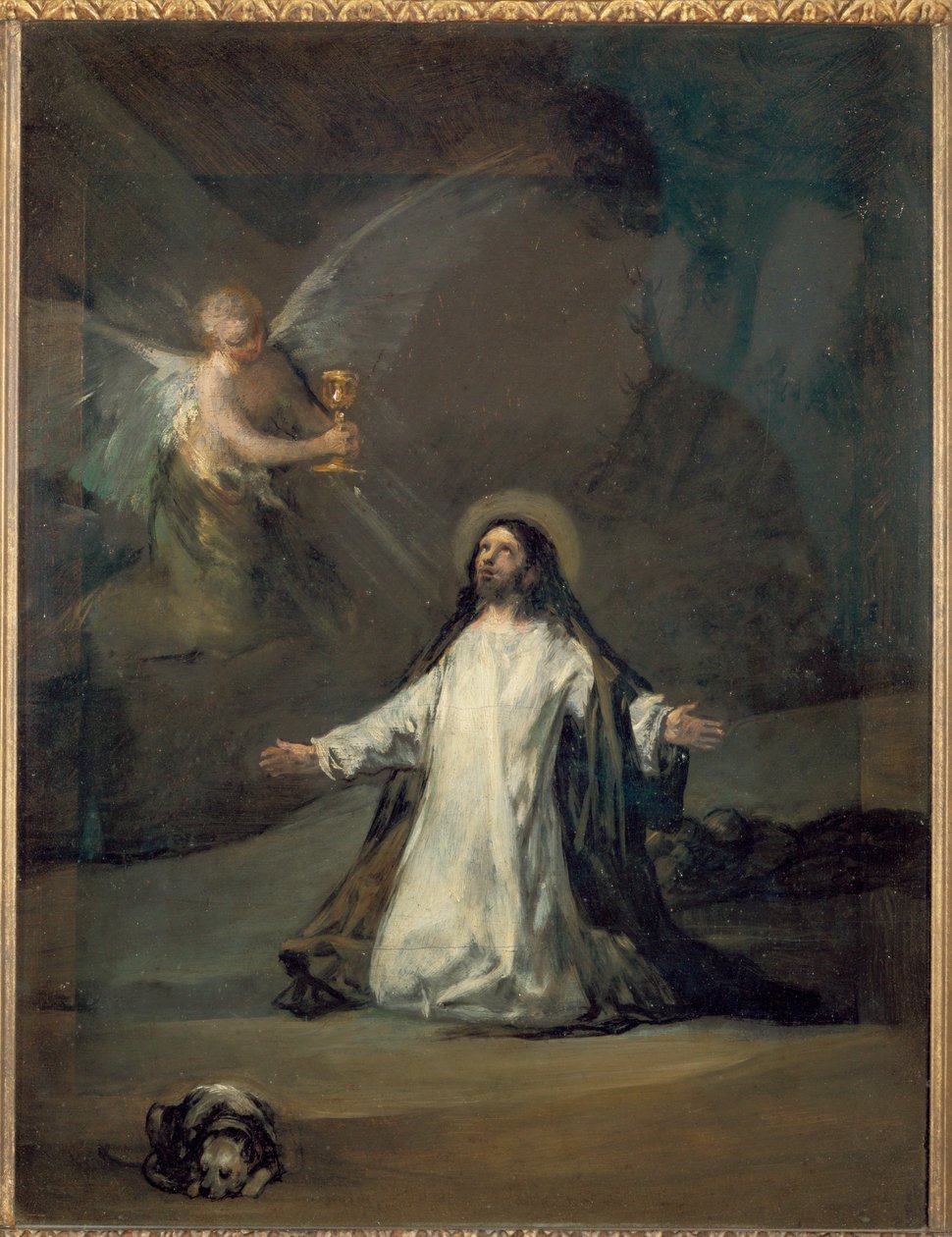 Kristus i Getsemane ... af Francisco Jose de (circle of) Goya y Lucientes