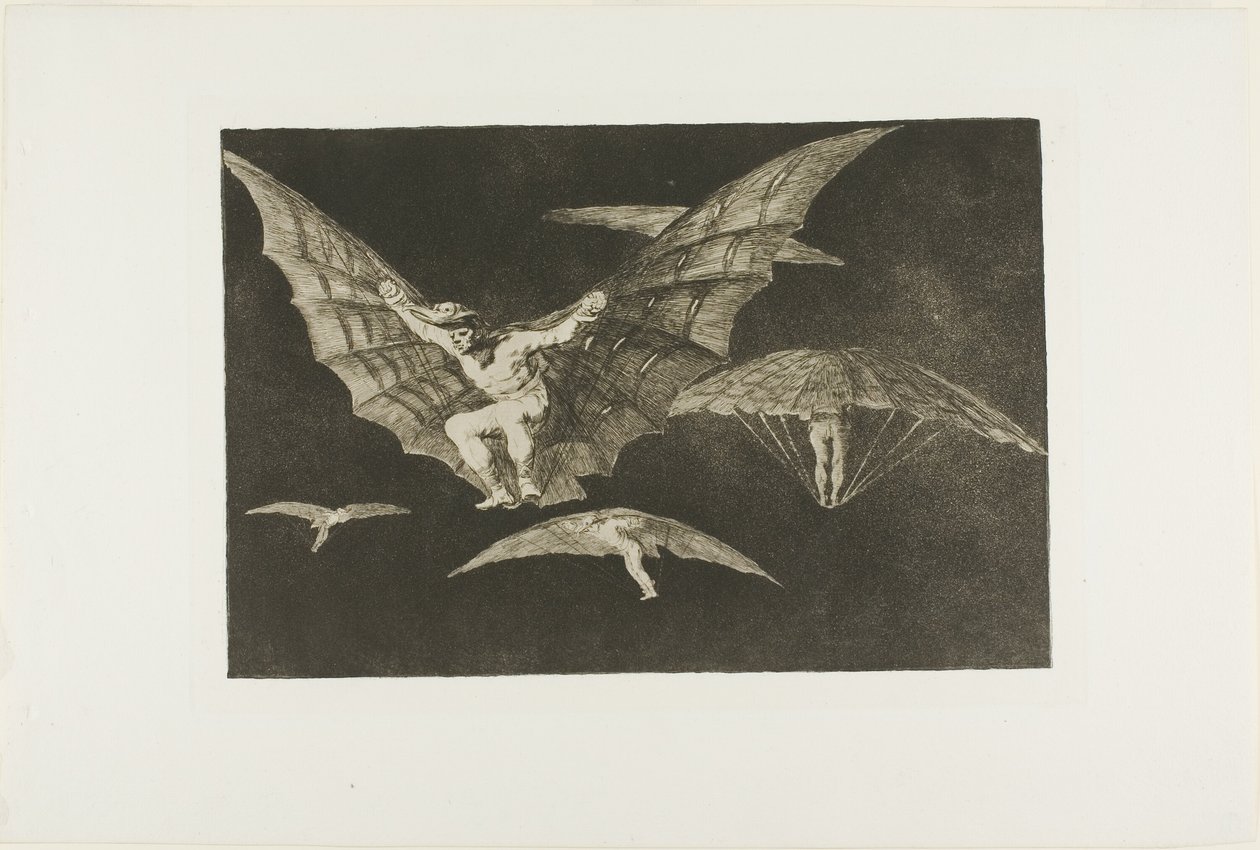 A Way of Flying, fra Disparates, udgivet som plade 13 i Los Proverbios (Ordsprog) af Francisco Jose de Goya y Lucientes