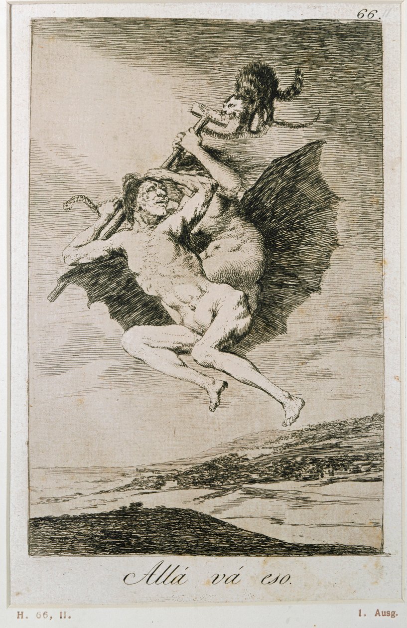 Alla va eso (ætsning) af Francisco Jose de Goya y Lucientes