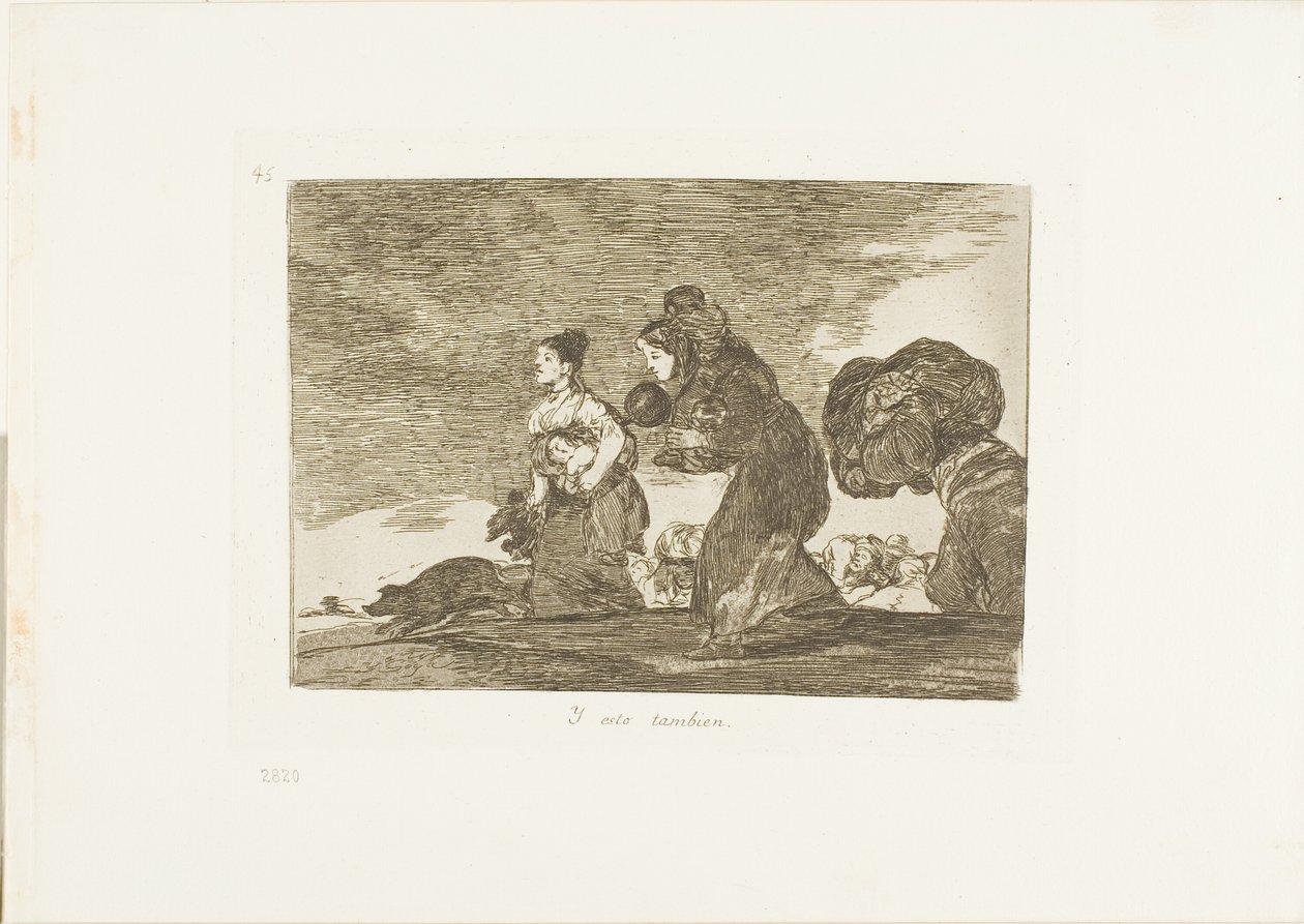 Og også denne plade 45 fra The Disasters of War af Francisco Jose de Goya y Lucientes