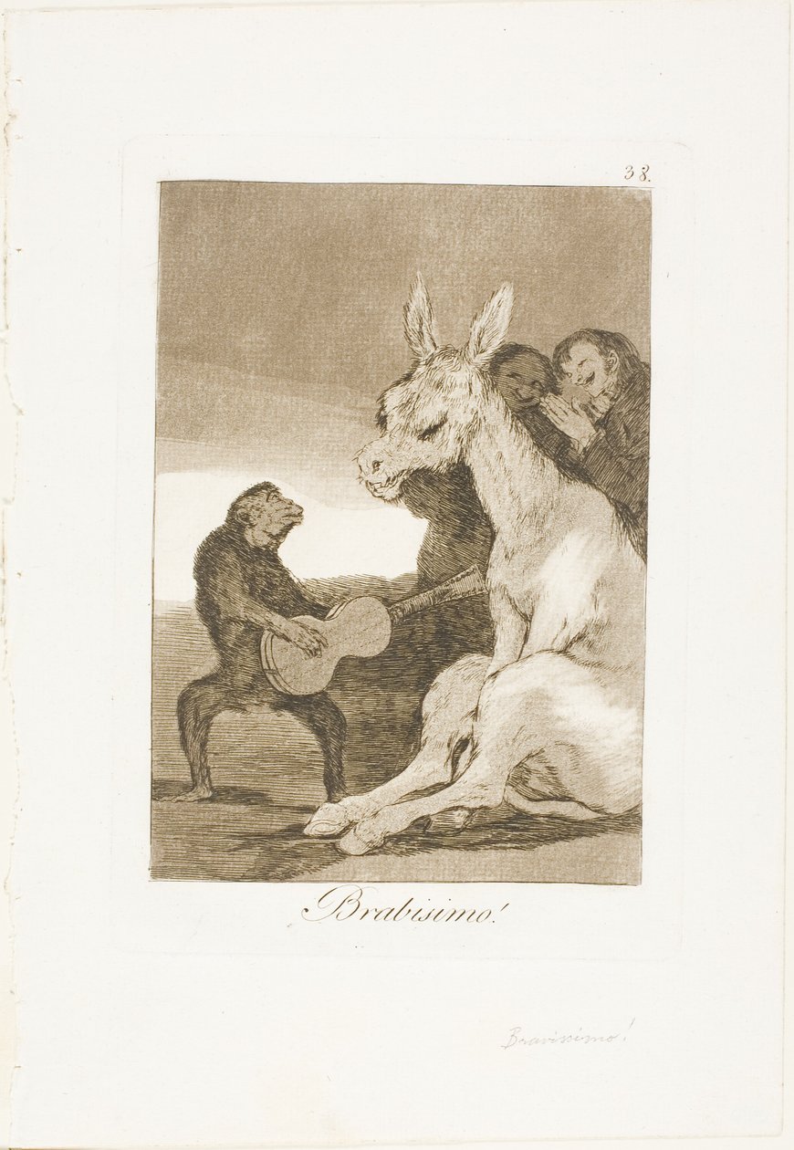 Bravo!, tallerken 38 fra Los Caprichos af Francisco Jose de Goya y Lucientes