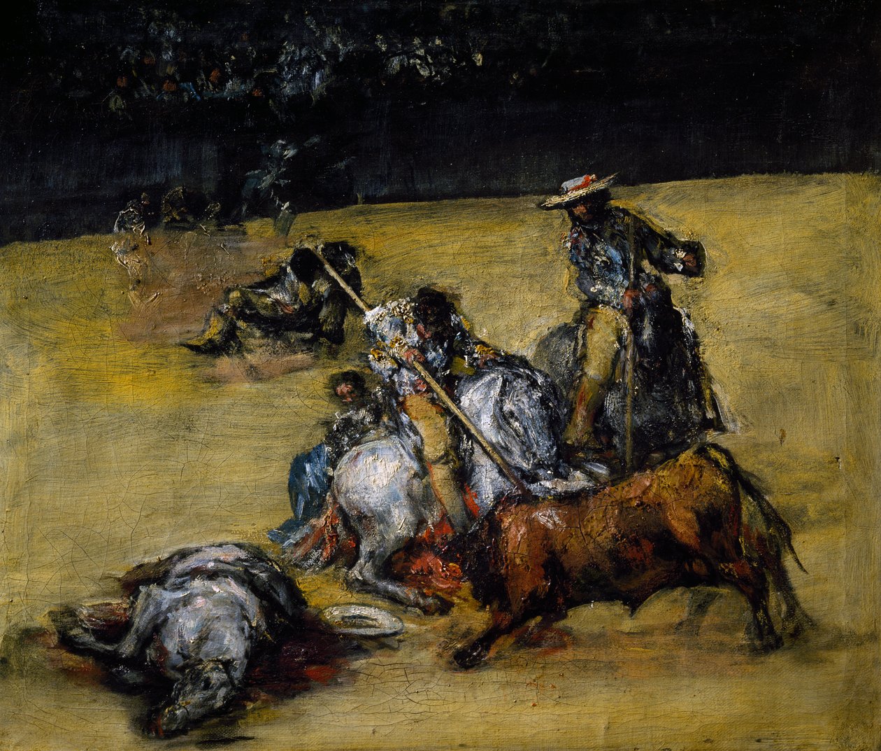 Tyrefægtning, ca. 1825 (olie på lærred) af Francisco Jose de Goya y Lucientes