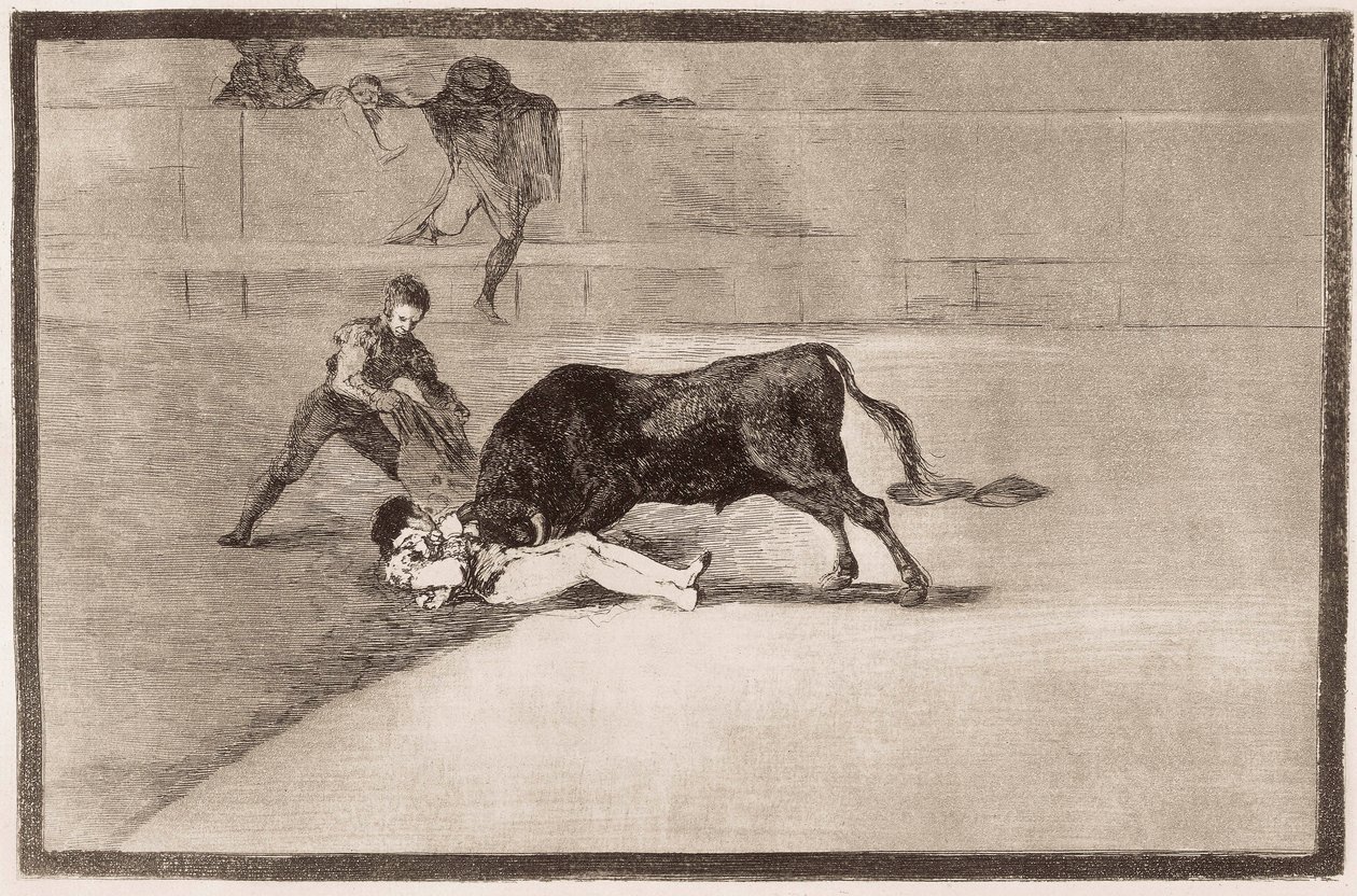 Tyrefægtning: Pepe Hillos uheldige død af Francisco de Goya