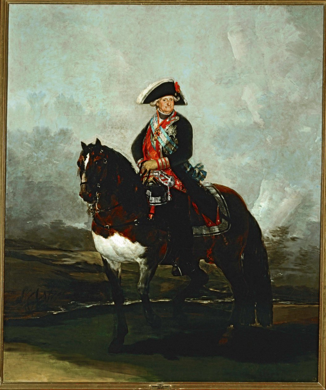 Karl IV til hest ... (maleri på lærred) af Francisco Jose de Goya y Lucientes