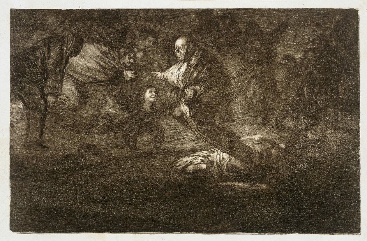 Gud skaber dem, og de finder sammen, Los Proverbios 18 af Francisco Jose de Goya y Lucientes