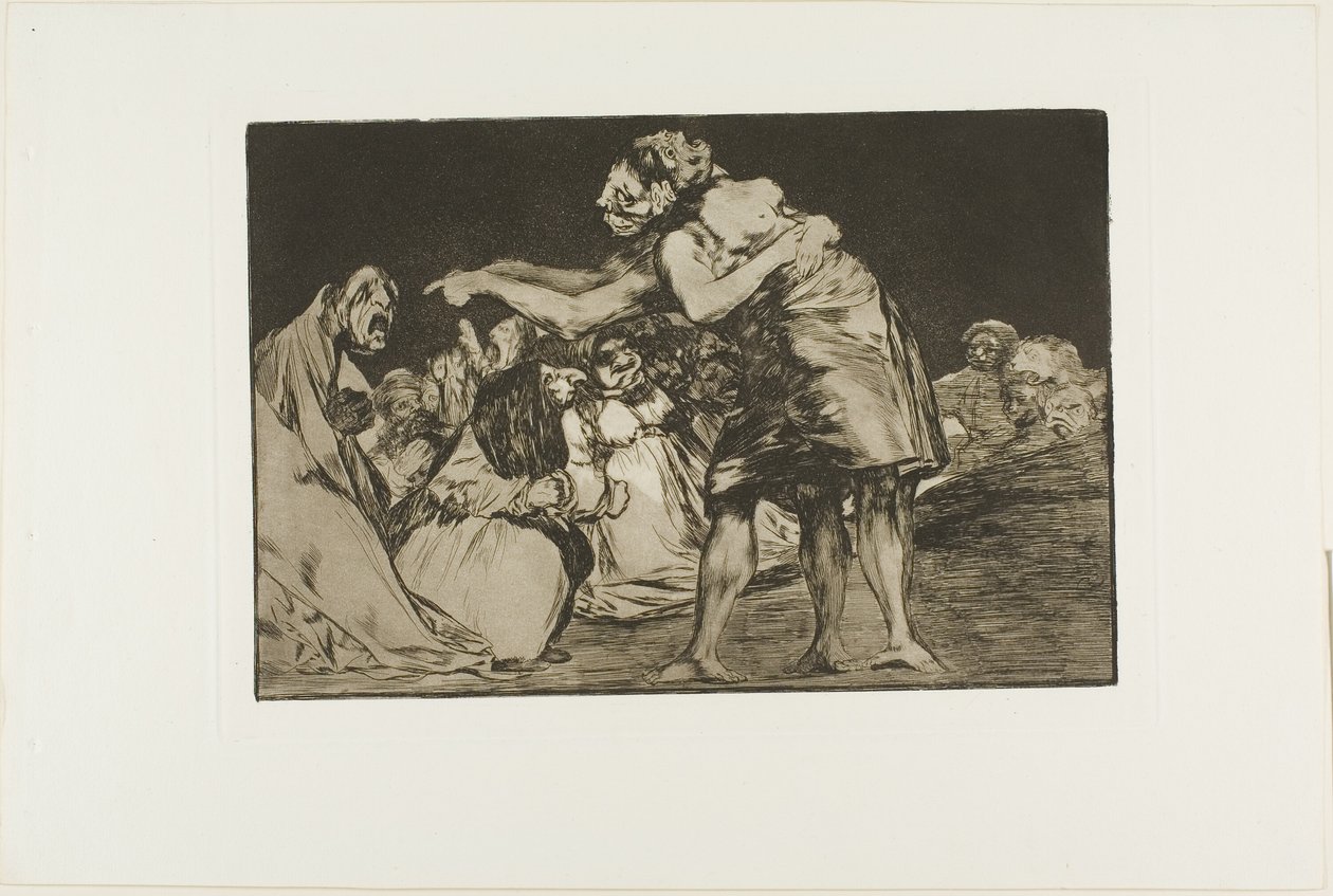 Disorderly Folly, plade syv fra Ordsprogene af Francisco Jose de Goya y Lucientes