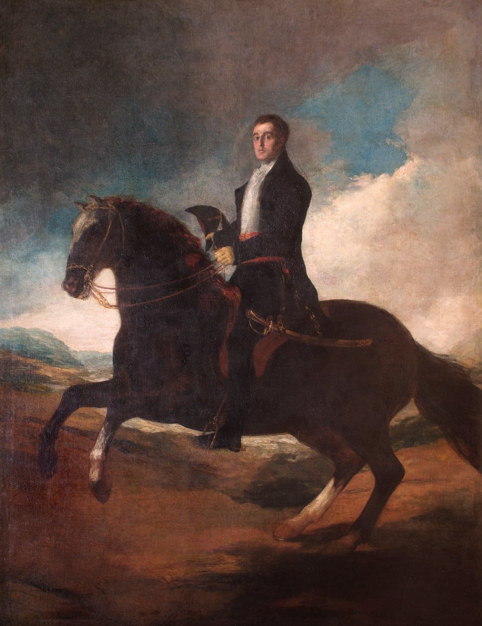 Ridesportræt af hertugen af Wellington af Francisco Jose de Goya y Lucientes