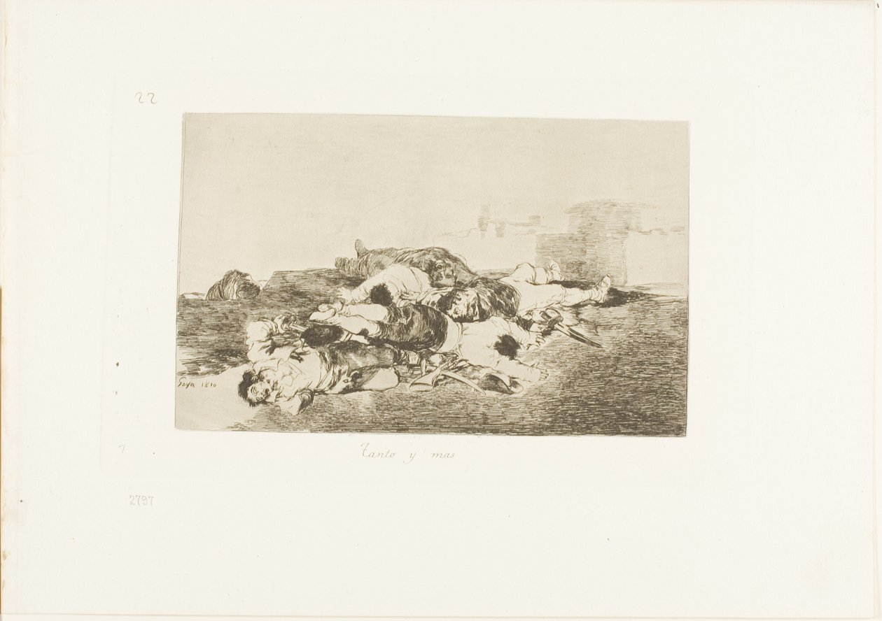 Endnu værre, plade 22 fra The Disasters of War af Francisco Jose de Goya y Lucientes
