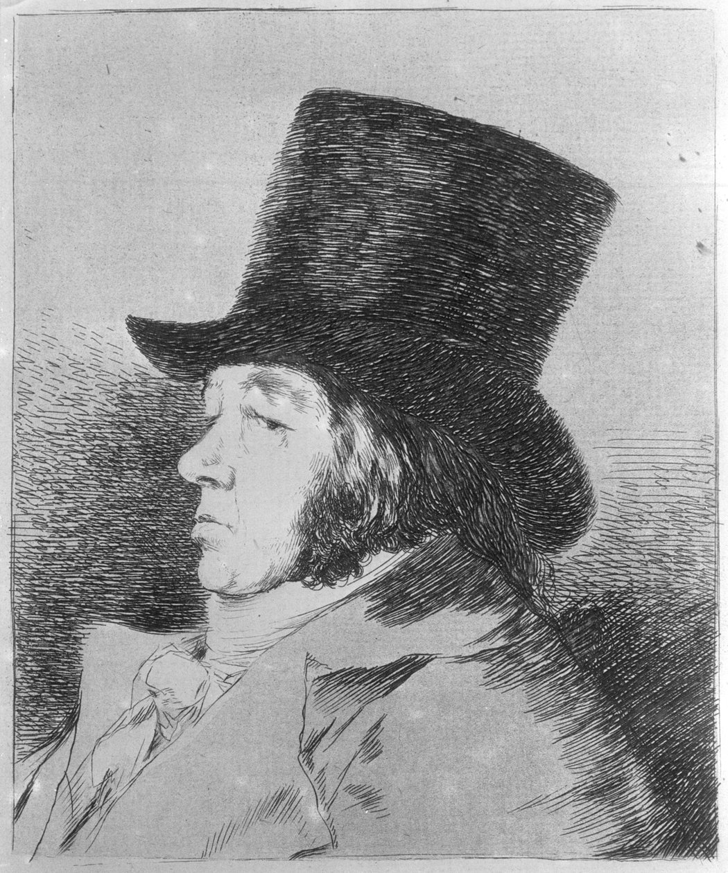Francisco Goya y Lucientes, Maler, plade 1 fra serien »Los Caprichos« af Francisco Jose de Goya y Lucientes