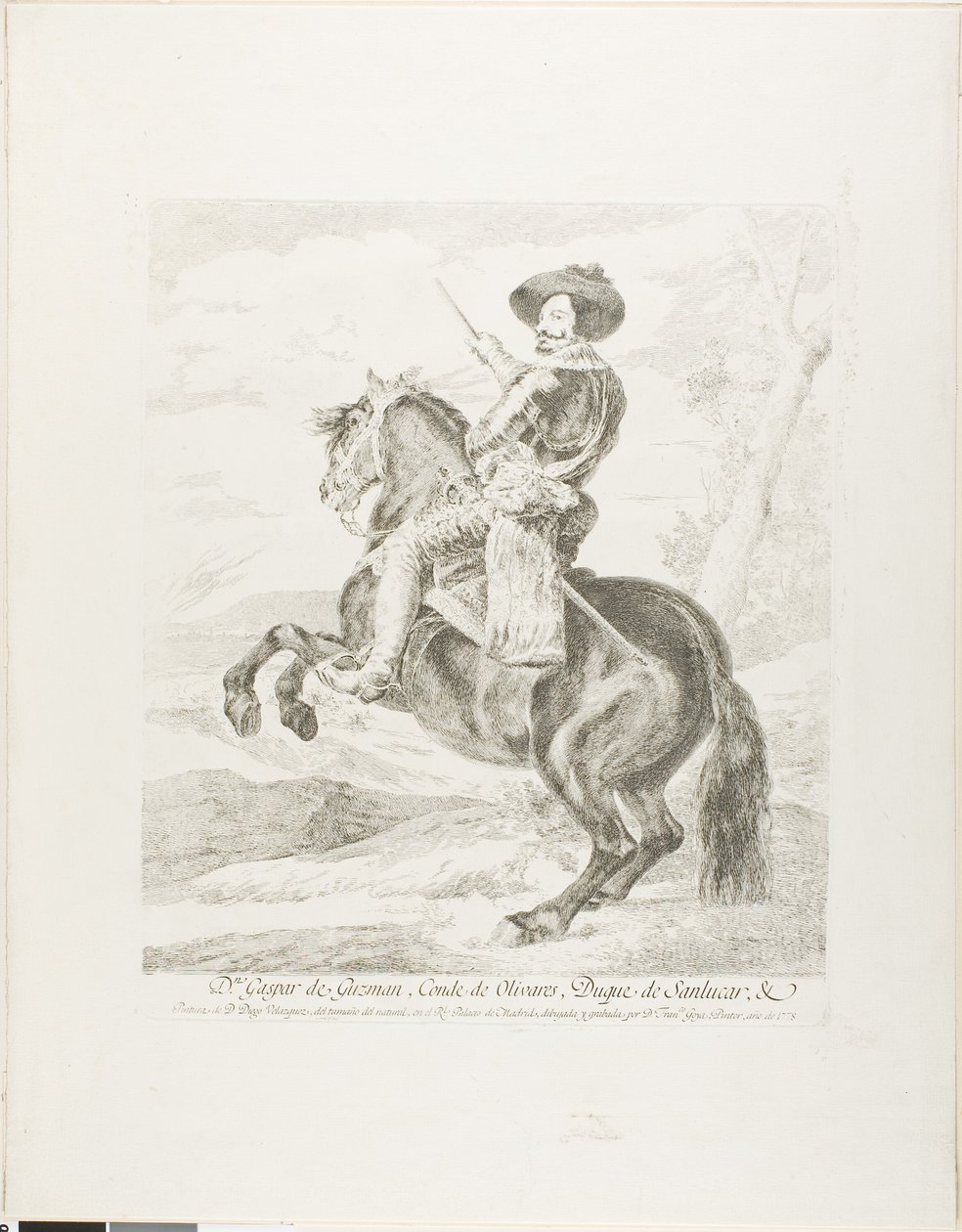 Gaspar de Guzman, grev hertug af Olivares af Francisco Jose de Goya y Lucientes