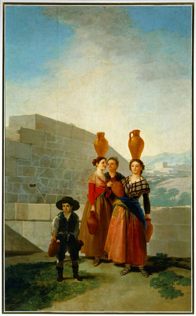 Piger bærer kander med vand ... (maleri på lærred) af Francisco Jose de Goya y Lucientes