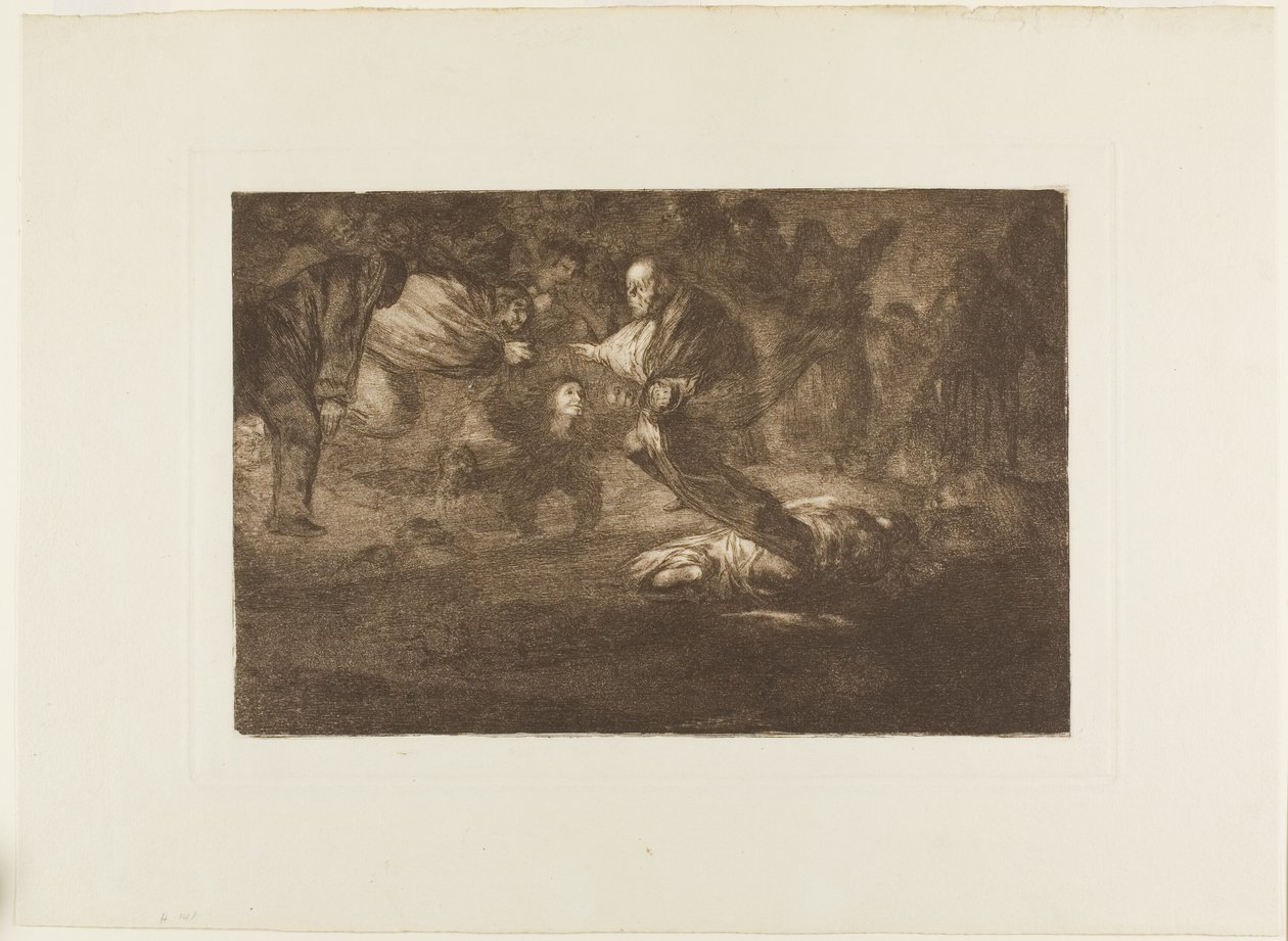Gud skaber dem, og de slutter sig sammen, plade 18 fra Los Proverbios af Francisco Jose de Goya y Lucientes