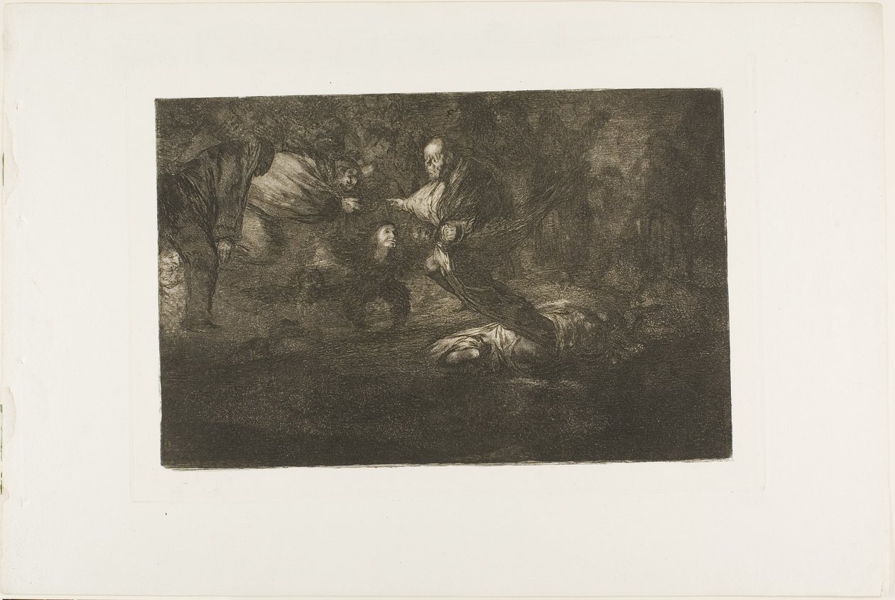 Gud skaber dem, og de slutter sig sammen, plade 18 fra Los Proverbios af Francisco Jose de Goya y Lucientes