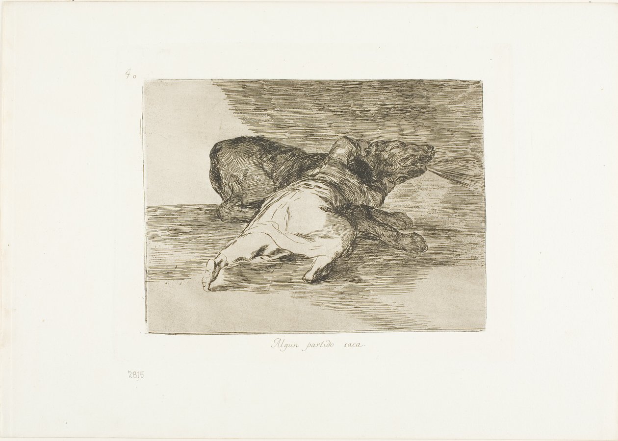 Han får noget ud af det, plade 40 fra The Disasters of War af Francisco Jose de Goya y Lucientes