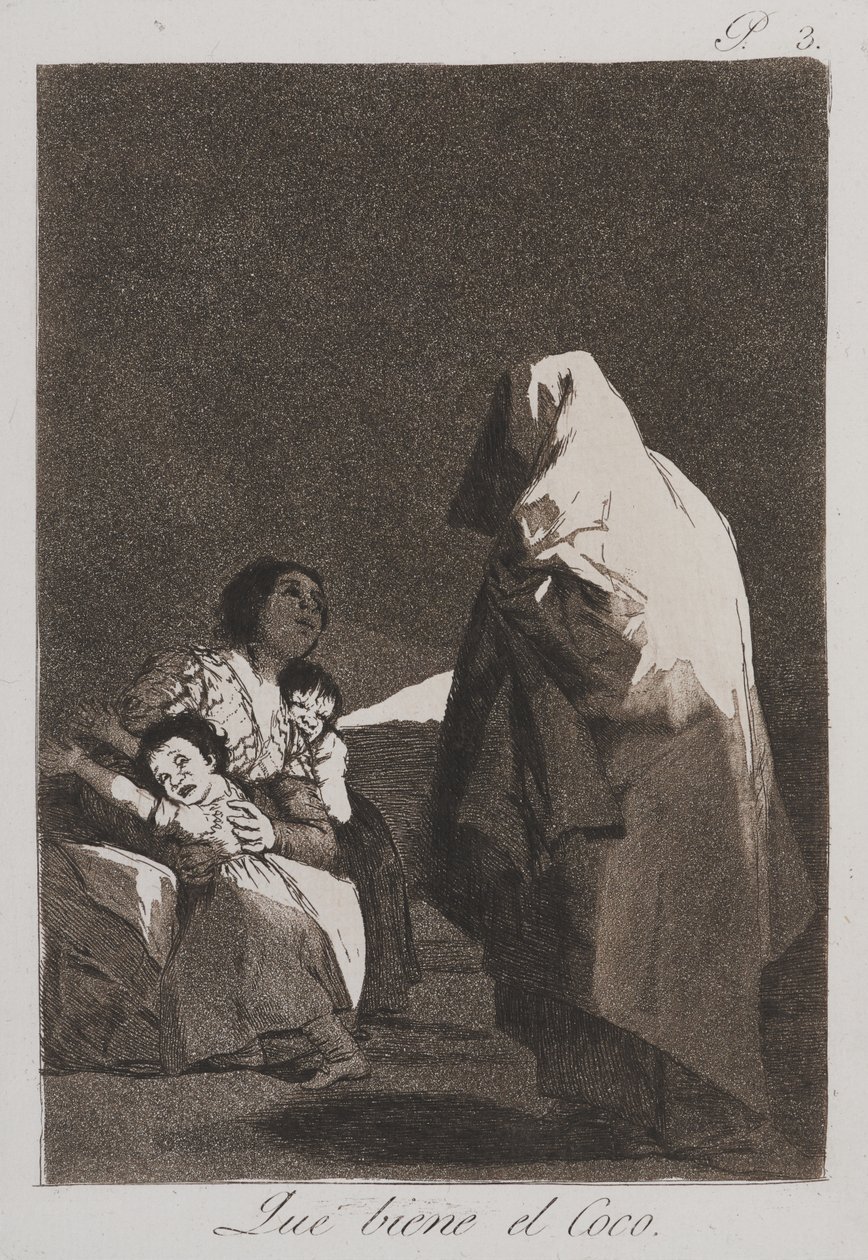 Here Comes the Bogey-Man af Francisco de Goya