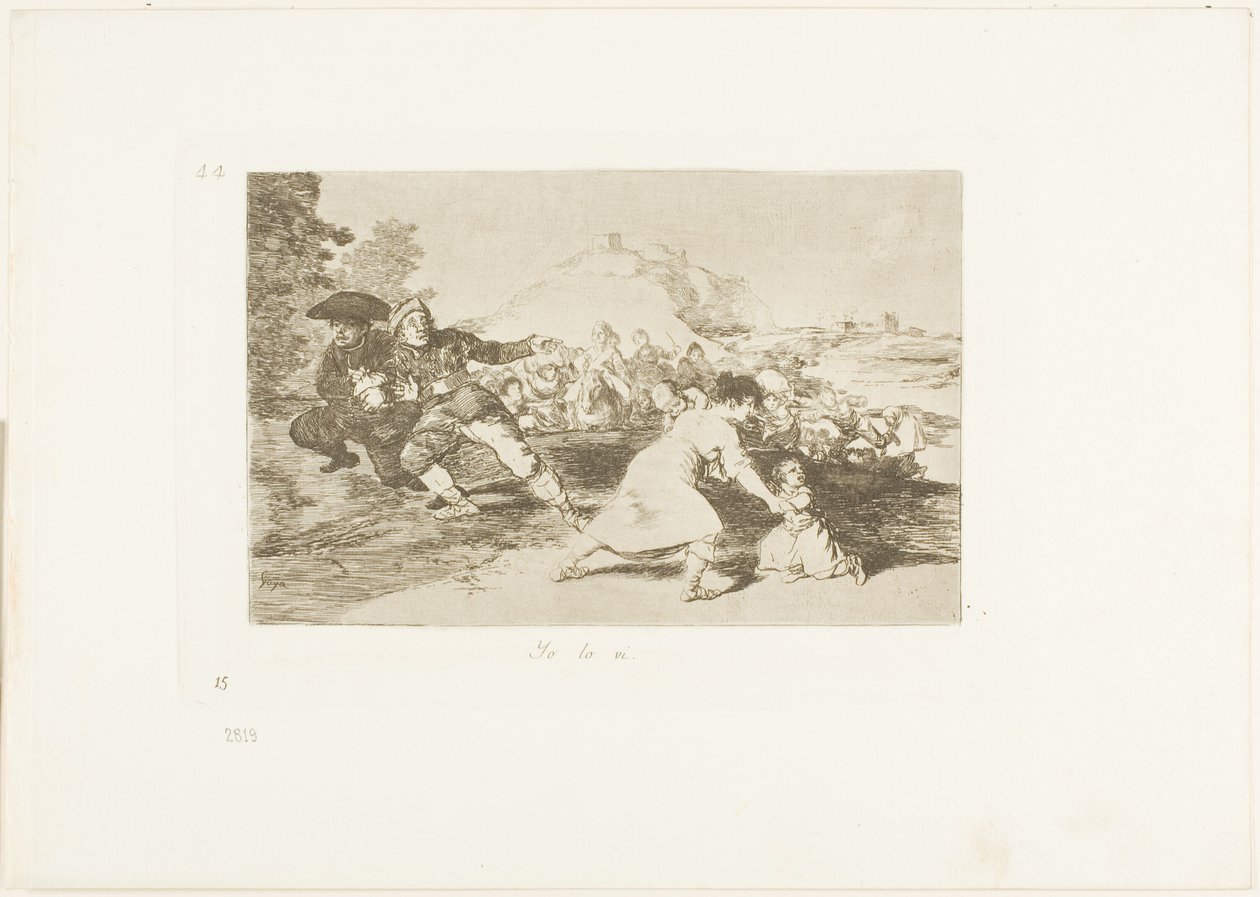 I Saw it, plade 44 fra The Disasters of War af Francisco Jose de Goya y Lucientes