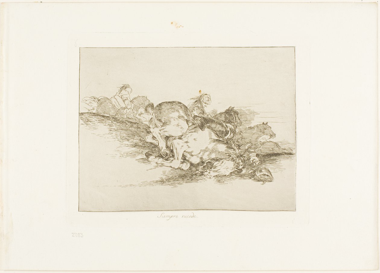 It Always Happens, plade otte fra The Disasters of War af Francisco Jose de Goya y Lucientes