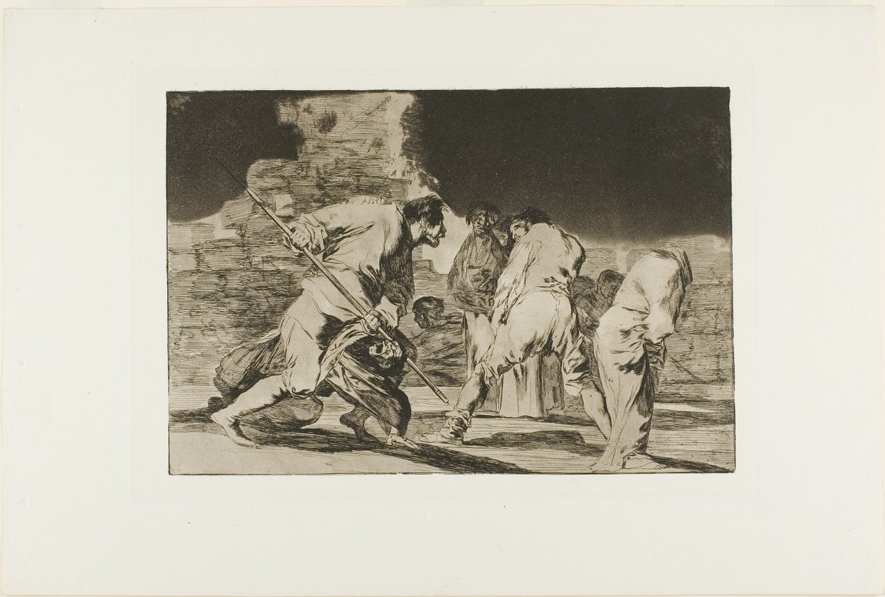 Det er fantastisk - og vi blev lavet af Gud, tallerken seks fra Los Proverbios af Francisco Jose de Goya y Lucientes